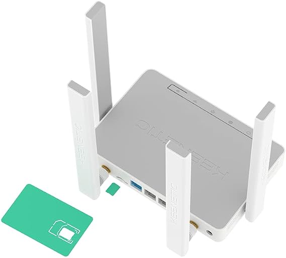 Keenetic Runner 4G N300 Wi-Fi Mesh Parental Control Fiber VPN Router 4G Modem Cat.4 4x100Mbit/s KN-2212