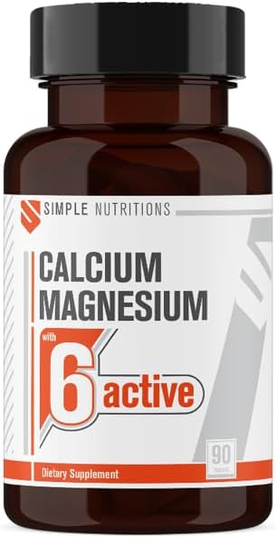 Simple Nutritions Kalsiyum Magnezyum Çinko Kompleksi | D3 K Vitamini, Selenyum, Bakır, Bor ile 8'i 1 Arada Formül | Kemik, Kas, Bağışıklık ve Enerji Desteği | 90 Tablet