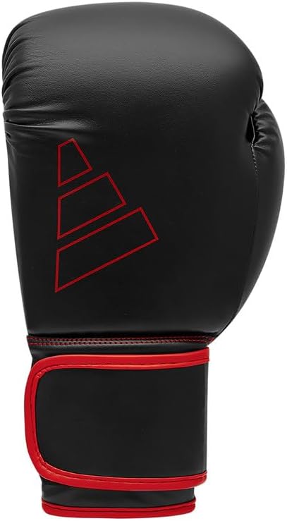 adidas Boxing Gloves Hybrid 80 FLX 3.0 // Sparring Gloves Boxing Kickboxing Fitness 12oz, Black x Red