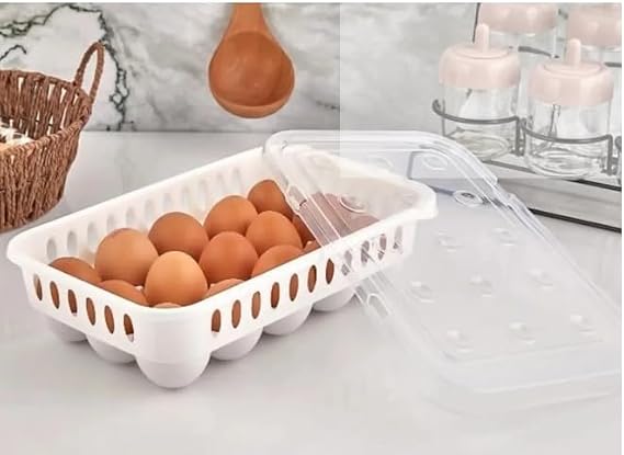 Yumurta Saklama Kabı 15'li 2 Adet, Steril Yumurtalık, Kapaklı Yumurta Organizeri