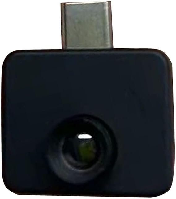Thermal Imager for Android Type-C Portable IR Camera Wide Temp Range -20C to 1000C 32x24 Resolution 5 Color Modes App Control for Home Industrial Use(TIOP03)