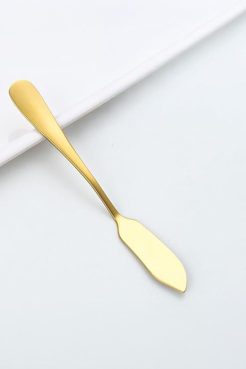 1010 Çelik Gold Renk Tereyağ Reçel Kahvaltı Bıçağı cin618sr