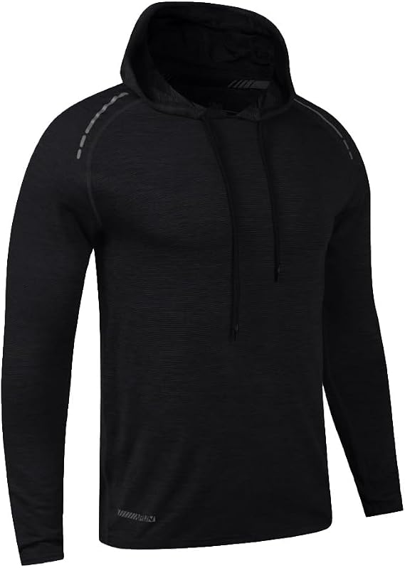 Men Bodybuilding Long Sleeve Hoodie Running Sweatshirts Dry Fit | Training Hoodies,Bodybuilding Active Sweatshirts,Running Fitness Long sleeve,Workout Tops