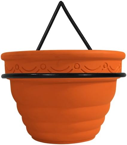 Garden Pride Wall Mounted Pot Ring - Simply screw to any brick wall or fence and hold plant pots or flower pots. Fits most terracotta pots with a lip or rim. Sold in pairs (6" Diameter)