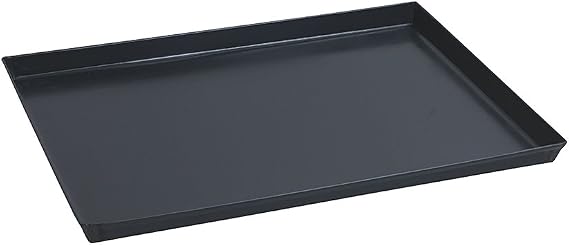Paderno 41745-40 Rectangular Baking Tray Made of Iron Non-Stick Baking Tray High Rims 40 x 30 cm Height 3 cm Iron Blue