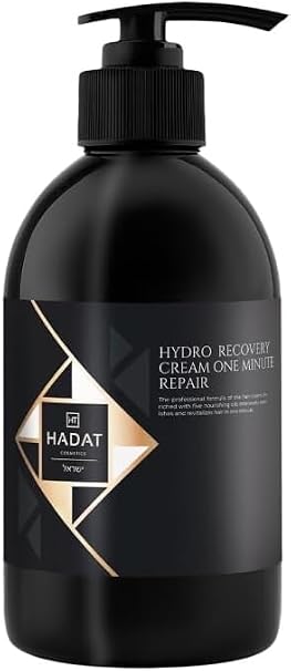 HADAT Cosmetics Hydro recovery cream one minute repair with five nourishing oils: professional formula to revitalise your hair in just one minute.