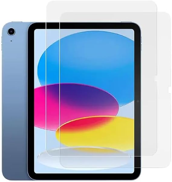 [TECH UK] 2 Pack Screen Protector for iPad A16 2025 11th / 10th Generation (2025/2022,11 inch/10.9 Inch) Tempered Glass Screen Film Guard -Clear