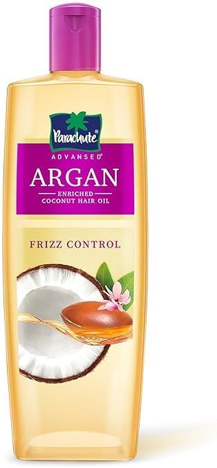 Parachute Argan Enriched Coconut Hair Oil 200ml | Nourishing Hair Oil for Smooth, Shiny & Strong Hair | Non-Sticky, Lightweight Hair Care (Pack of 1)