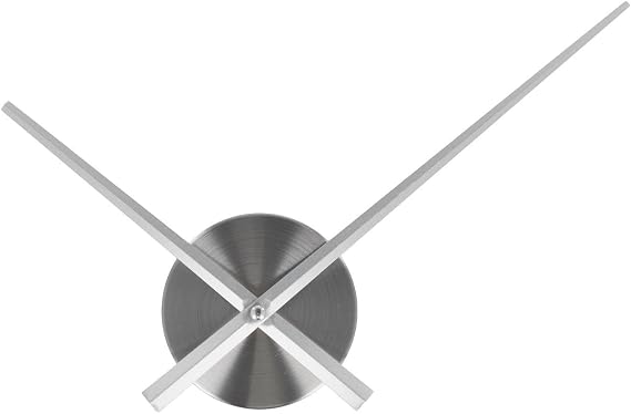 3D Clock Hand, DIY Large Clock Hands, Large Needle Wall Clock Decor Quartz Clock, Mechanism Accessorie(Silver)