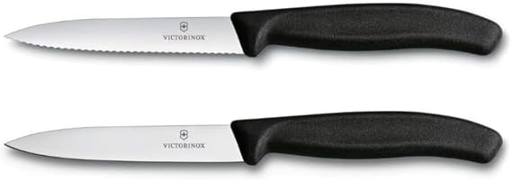 Victorinox 6.7793.2 Swiss Classic 2li 10cm Soyma Bıçağı Set, Siyah