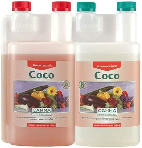 Canna Coco A & B Nutrient Fertilser 2 x 1 Litre Growth & Bloom