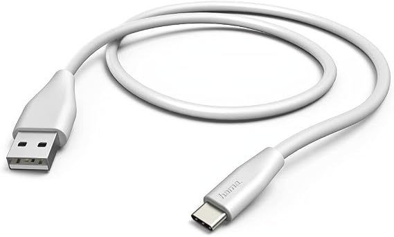 USB-C - USB-A Şarj/Data Kablosu, 1.5 m, Beyaz