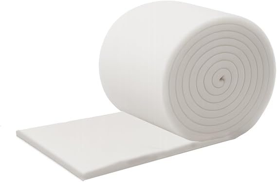 Polyester Wadding Fabric, White, 150cm Width, Flame Retardant, Hollow Fibre Dacron, Supplied by The Metre, Multiple Weight Options 4oz (4 oz (Per metre as Continuous Length))