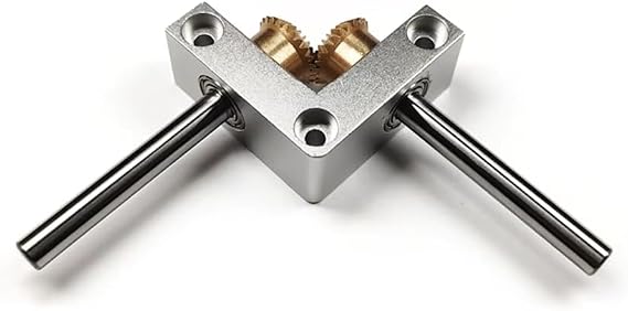 4/5mm Mini Right Angle Gearbox, Small 90-Degree 1:1 Gearbox, Bevel Gear Reversing Transmission Box(5-5mm)