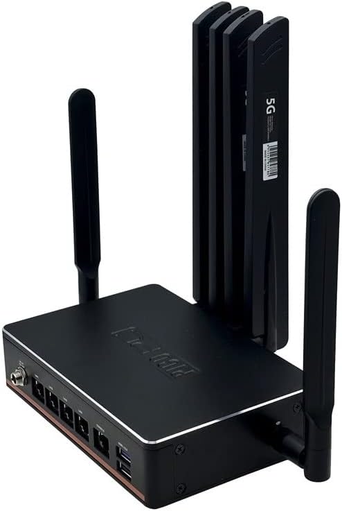 Fanless Firewall Micro Appliance/Mini PC/Firewall router, N5105 (4 Cores 4 Threads), WiFi 6 | 8GB DDR4 | 128GB SSD | 4 LAN i211 | 5G CPE | SD-WAN Security Gateway with TPM 2.0