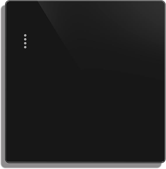 CNBINGO Big Rocker Button Light Switch, Black 1-Way Single Wall Switch