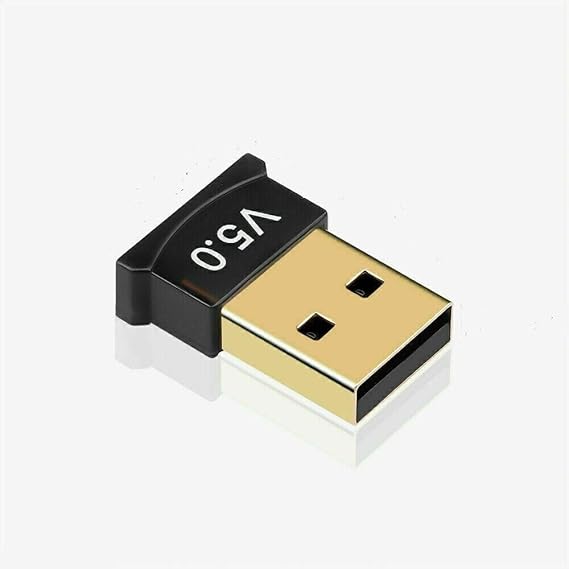 Onlinestore247 USB Bluetooth 5.0 Adapter for PC Laptop, Wireless Bluetooth Dongle/Receiver for windows 10/8/8.1/7/XP, Plug and Play, Wireless Transfer for Headset Speaker Keyboard Mouse Printer