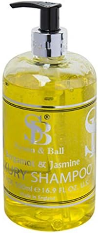 We Can Source It Ltd - Syson & Ball Luxury Bergamot & Jasmine Fragrance Shampoo - 5 Litre Bottle with Pelican Pump - Natural Ingredients - Perfect for Hotels, Spas, Salons & Home Use