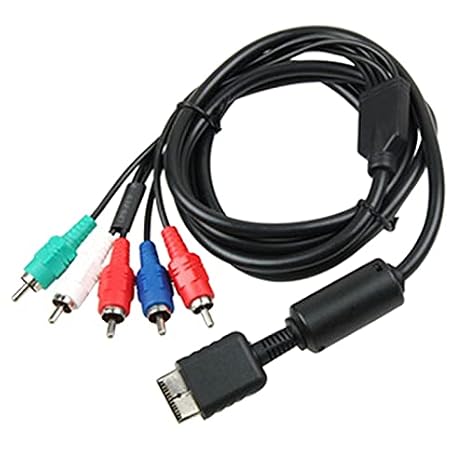 Ypbpr for PS2//Slim HDTV-Ready TV HD Component AV Cable 5-Wire 6FT Black