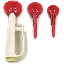 Tupperware Portionizer Portion Type White Pastel Red Measuring Spoon Spoon 37743