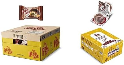 Eti Popkek Çikolatalı Kek 60 g x 24 Adet Kahverengi ve Eti Puf Kakaolu Bisküvi 18 g x 48 Adet