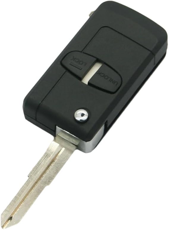 Modified Upgraded Key Shell Compatible with MITSUBISHI 2 Button Keyless Entry Flip Remote Key Case Fob SS523B