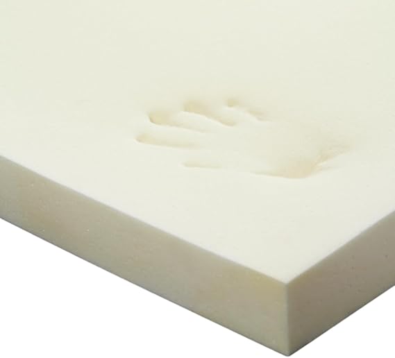Memory Foam Mattress Topper For Double (4ft6) Bed 135 x 190cm, 2 Inch / 5cm Thick, No Cover. Ideal for back pain.