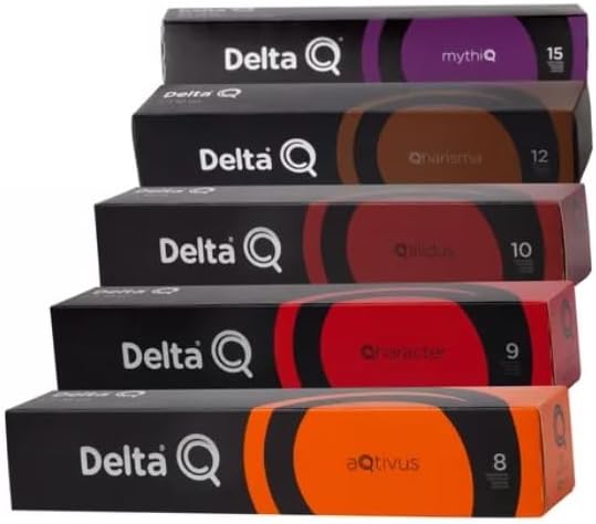 Delta Q Coffee Capsules Variety Collection Pack |10 Activus | 10 Mythiq | 10 Qharacter | 10 Qalidus | 10 Qharisma