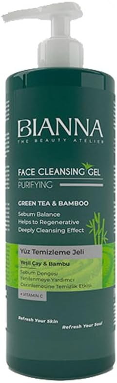 Yeşil Çay ve Bambu Özlü Yüz Temizleme Jeli 400 ml C Vitaminli