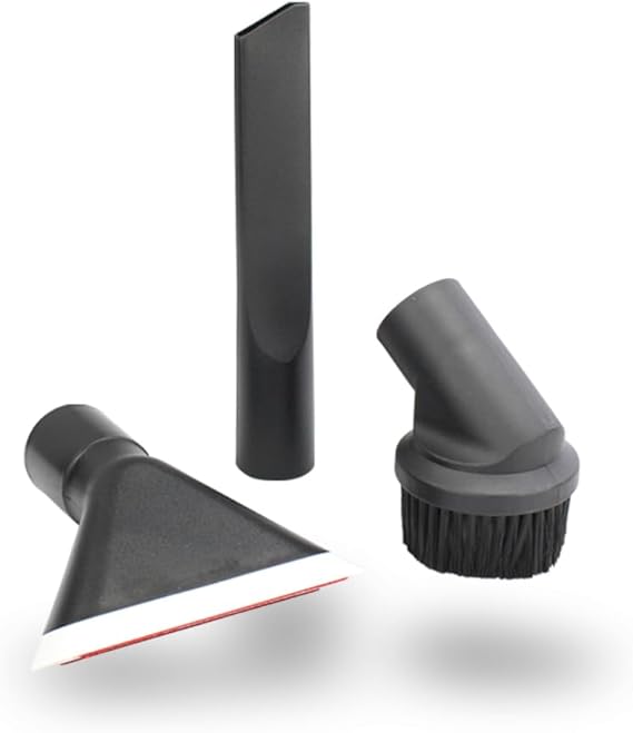 MisterVac | Hand Nozzle Set, Replacement nozzles, consisting of 1x Crevice Nozzle + 1x Upholstery Nozzle + 1x Furniture Brush, Compatible with ECOLAB Floormatic S 12
