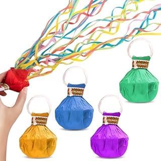 GWAWG 30PCS Hand Rainbow Throw Streamers,Rainbow Crepe Paper Streamers,Hand-Thrown Paper Streamers,Mess-Free Alternatives To Confetti Cannons,Birthdays Carnivals Weddings Christmas Eve Halloween