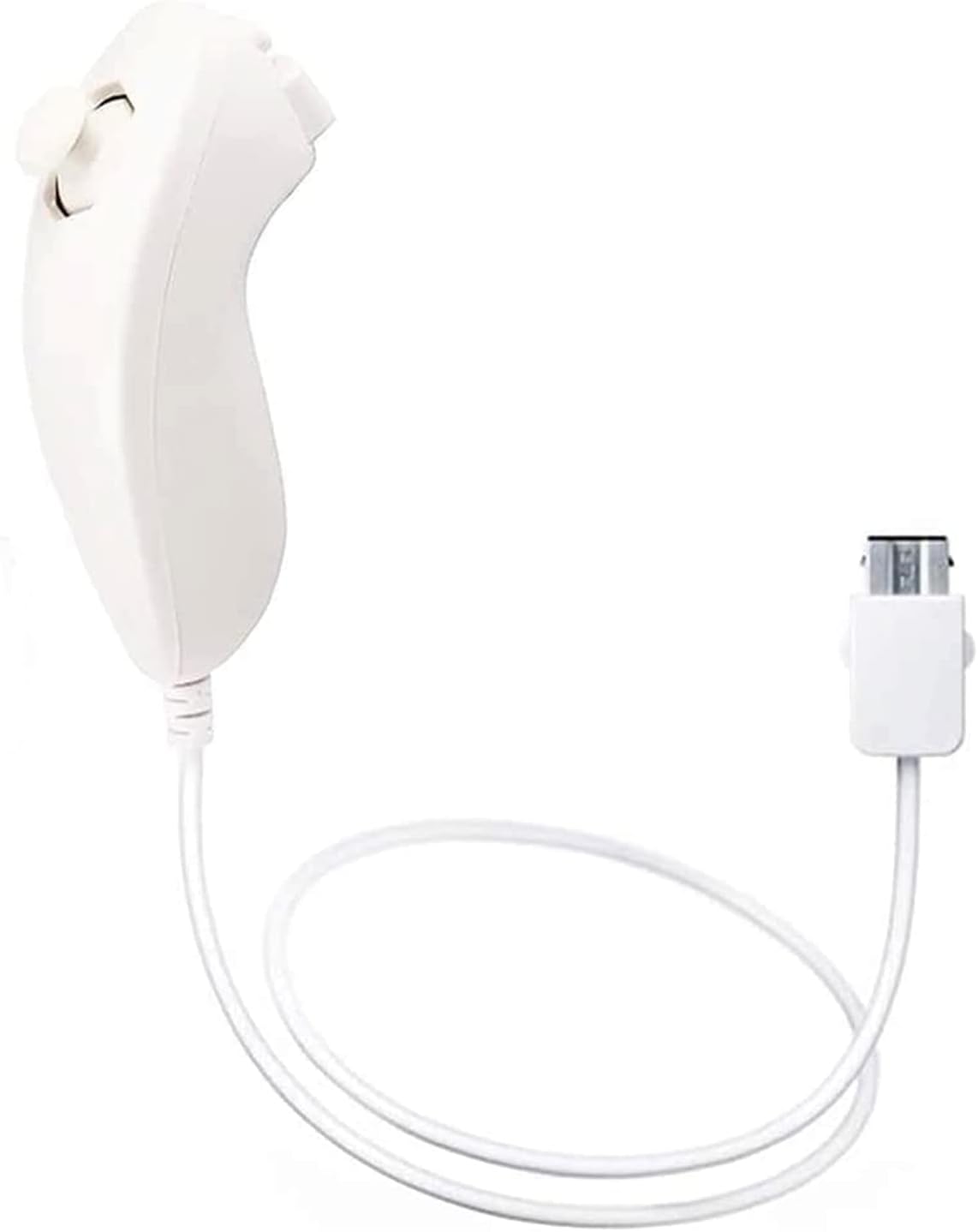 DSYJ Wii Nunchuck Controller Nunchuck Controllers for Nintendo Wii Video Game White 1Pack