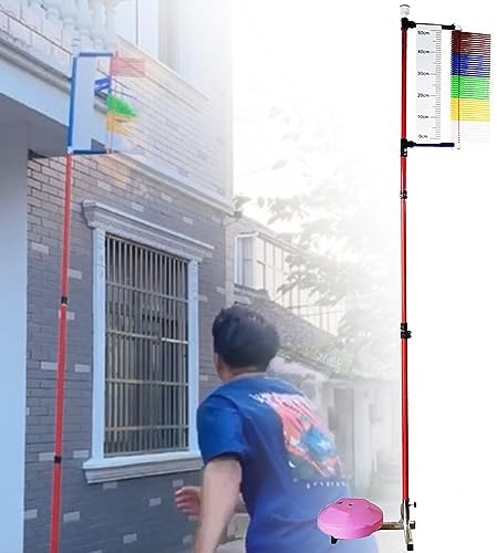 Vertical Jump Trainer - Adjustable Height Vertical Leap Measurer for Athletes, Easy to Install Vertical Jump Measurement Tool, 3.9-11.5ft