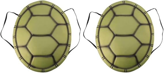 TOYANDONA 2PCS Turtle Shell Costume, EVA Turtle Shell Cosplay Props Toys for Kids Cosplay Party Halloween Carnival Dress Up Pretend Play Accessories