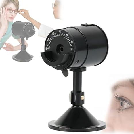 Optical Retinoscope Eye Model, for Retinoscopy Simulation, Diopter Adjustment Range 9.00D, Pupil Diaphragm 3/5/7 - Adjustable Optometry Practice Tool
