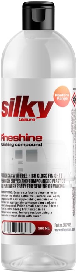 New Formula Silky Cleaner - Motorhome And Caravan Fine Shine - Polish And Valet - Final Buffing Compound 500ml