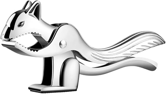 DONGKER Nut Cracker,1/2 PCS Squirrel Shape Nut Cracker Tool Zinc Alloy Pecan Crackers with Non Slip Handle & Non-slip Bottom for Breaking All Nuts