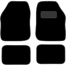 PCM Car Mats Universal - Floor Mat for Kia, Ford Universal Cars or Vans Tailored Heavy Duty Car Floor Mats 4PC Set Non Slip Car Carpet (BLACK EDGING)
