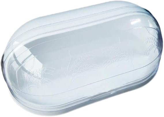 Ekmeklik Plastik Ekmek Kutusu Ekmek Dolabı Kapaklı Geniş Hacimli-Beyaz