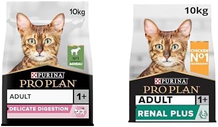PRO PLAN Delicate Kuzu Etli Kuru Kedi Maması 10 kg ve PRO PLAN Original Tavuklu Yetişkin Kuru Kedi Maması 10 kg