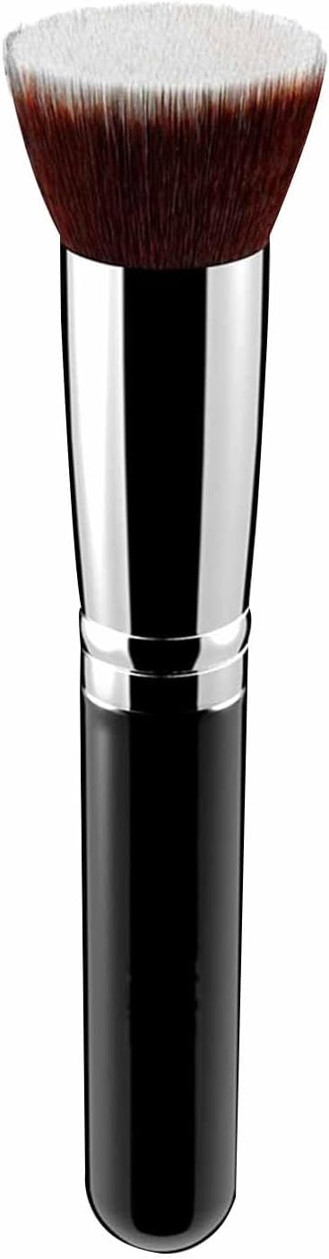 Flat Top Kabuki Foundation Brush - Premium Makeup for Liquid Foundation, Cream, and Powder - Buffing, Blending Brush, Face