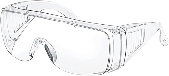 LATRAT Protective Work Glasses, Safety Glasses, Laboratory Protective Glasses, Lightweight, Comfortable and Clear, Dust Protection, Anti-fog, Anti-Scratch and Anti-Chafing