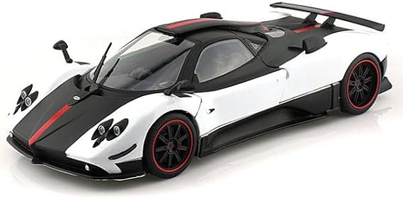 Pagani Zonda 5 Cinque White and Black 1/18 Diecast Model Car by Motormax 79158white