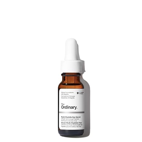 The Ordinary Multi-Peptide Eye Serum, Multipeptide Eye Serum, Anti-Aging Formula for Crow's Feet, Dark Circles and Puffiness, 15ml