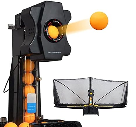 Automatic Ping Pong Ball Machine - Table Tennis Shooter, 30-90 Balls/min, Speed 4-40m/s, Holds 300+ Balls