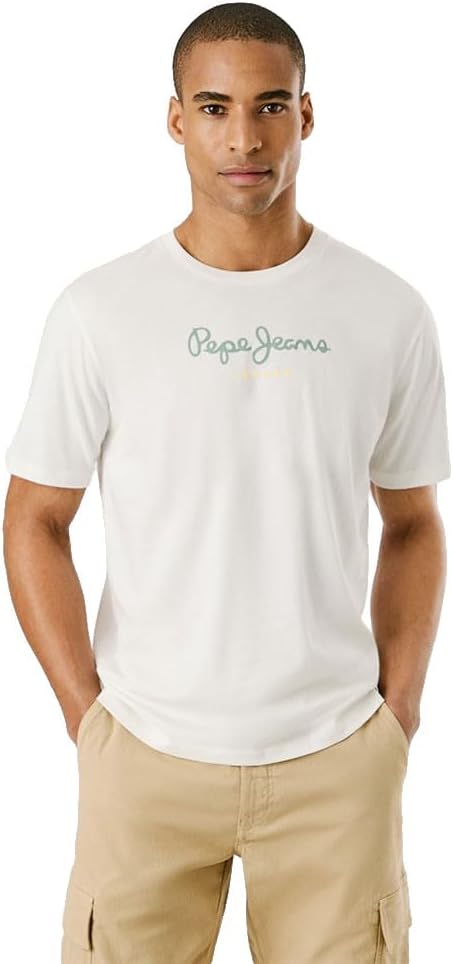 Pepe Jeans Men's Pepe Jeans Eggo N Short Sleeve T-Shirt T-Shirt (Pack of 1)