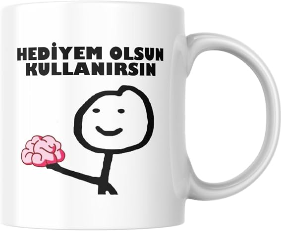 Hediyem Olsun Komik Yazılı Kupa Bardak Hediyelik Çay Kahve Kupası Coffee Mug