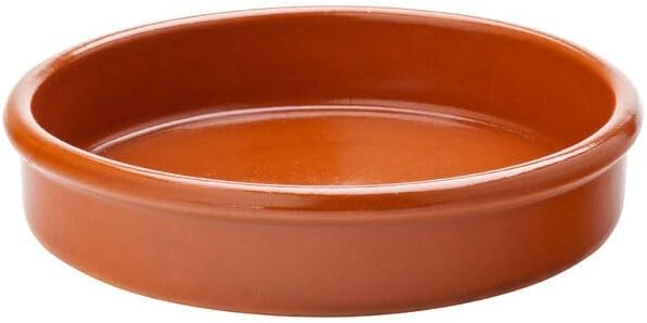 We Can Source It Ltd - Terracotta Tapas Dishes 14cm Pack of 10 - Traditional Spanish Ceramic Dishes for Tapas, Appetisers, Dips & Side Dishes - Ideal for Restaurants, Cafés, Catering & Home Dining
