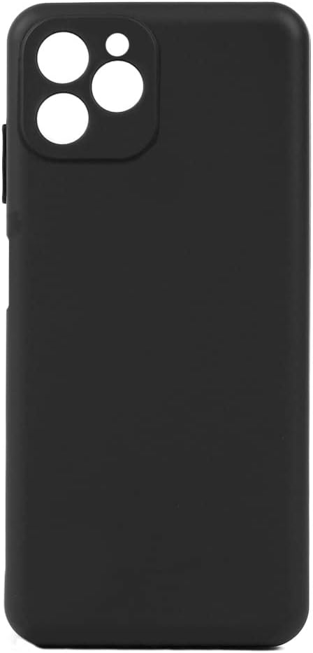 Oukitel C21 Pro ile Uyumlu Silikon Renkli Mat Kılıf, Biy Siyah