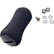 EVA Fishing Reel Handle Knobs For for Daiwa and Other Brands, Moisture Resistant Design For for 27mm Shaft Sizes (black)
